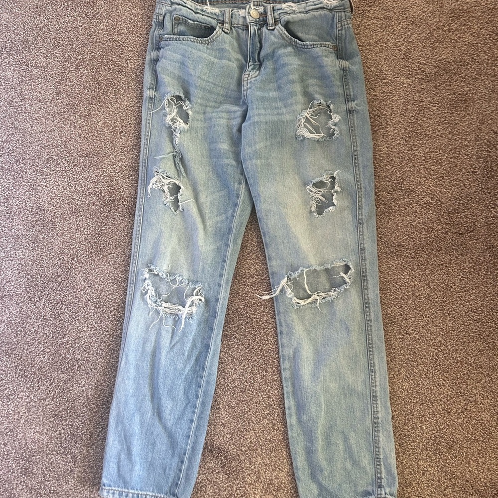 Aeropostale Light Blue Distressed Jeans
